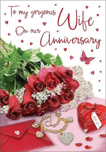 Picture of GORGEOUS WIFE ANNIVERSARY CARD